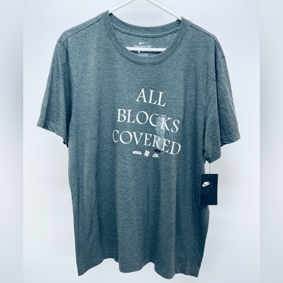 Nike Other - Nike "Men All Blocks Covered" Gray Shirt Size L NWT